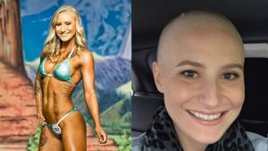 Fitness model, Cheyann Shaw, shows how ovarian cancer has ravaged her body